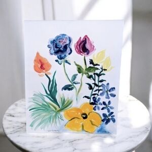 Original art signed Watercolor painting "Wildflowers" Fine Art